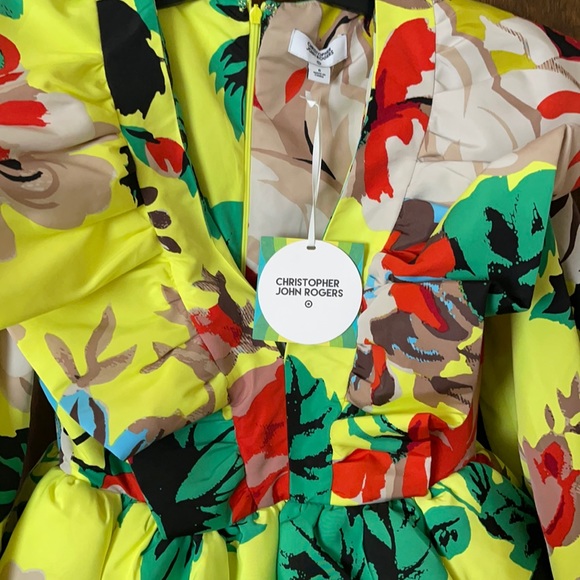 Christopher John Rogers Dress / Yellow Floral - Picture 3 of 3